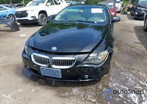 2004 BMW 645Ci из США, поврежденный, VIN WBAEH73464B189749